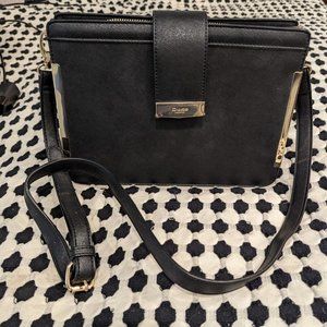 New Dune London Bag - Satchel or Clutch, perfect mint condition. Black and Gold